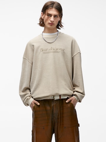 Pull&BearSweater majica - bež boja: prednji dio