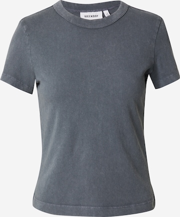 mėlyna WEEKDAY Marškinėliai: priekis