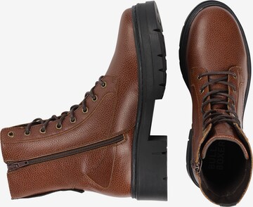 BULLBOXER Lace-Up Ankle Boots in Brown