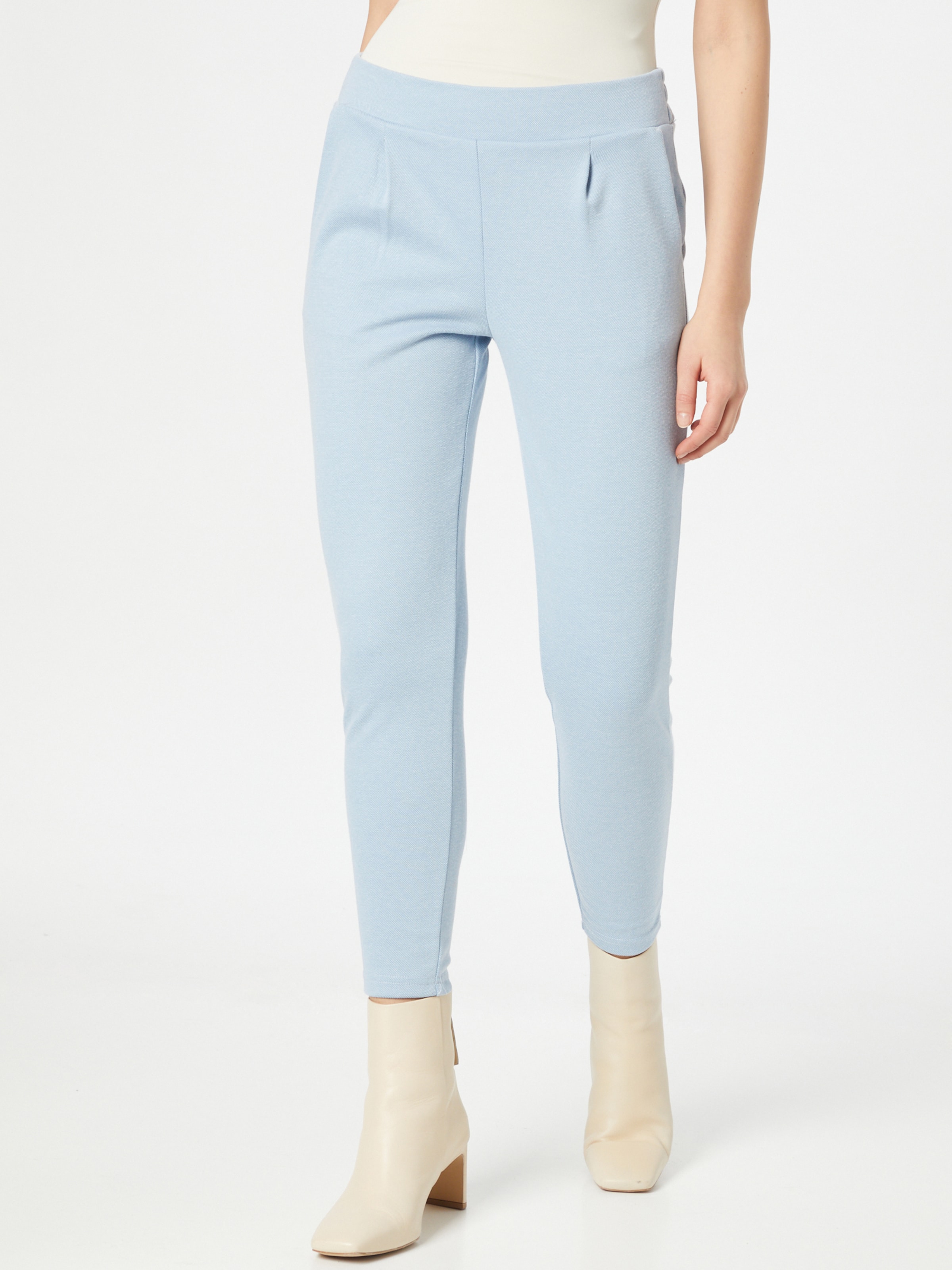 ICHI Pleat-Front Pants 'Kate' in Light 