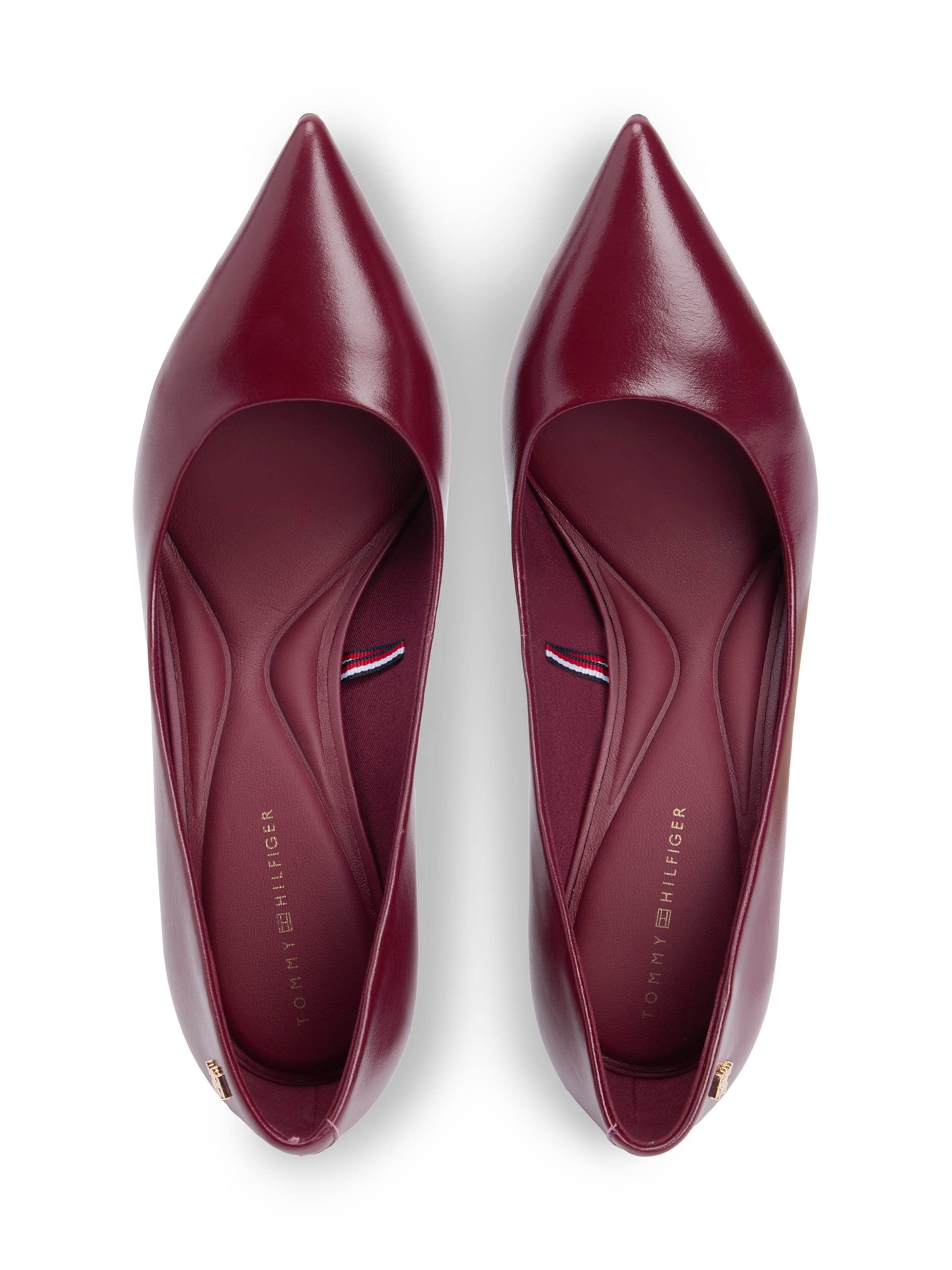 TOMMY HILFIGER Официални дамски обувки 'ESSENTIAL' в червено