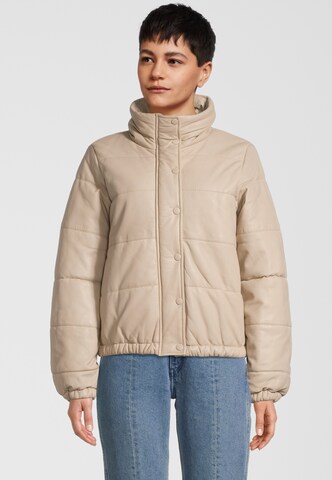 Goosecraft Between-Season Jacket in Beige: front