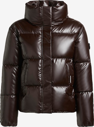 khujo Winterjas 'Rinja2' in Bruin: voorkant