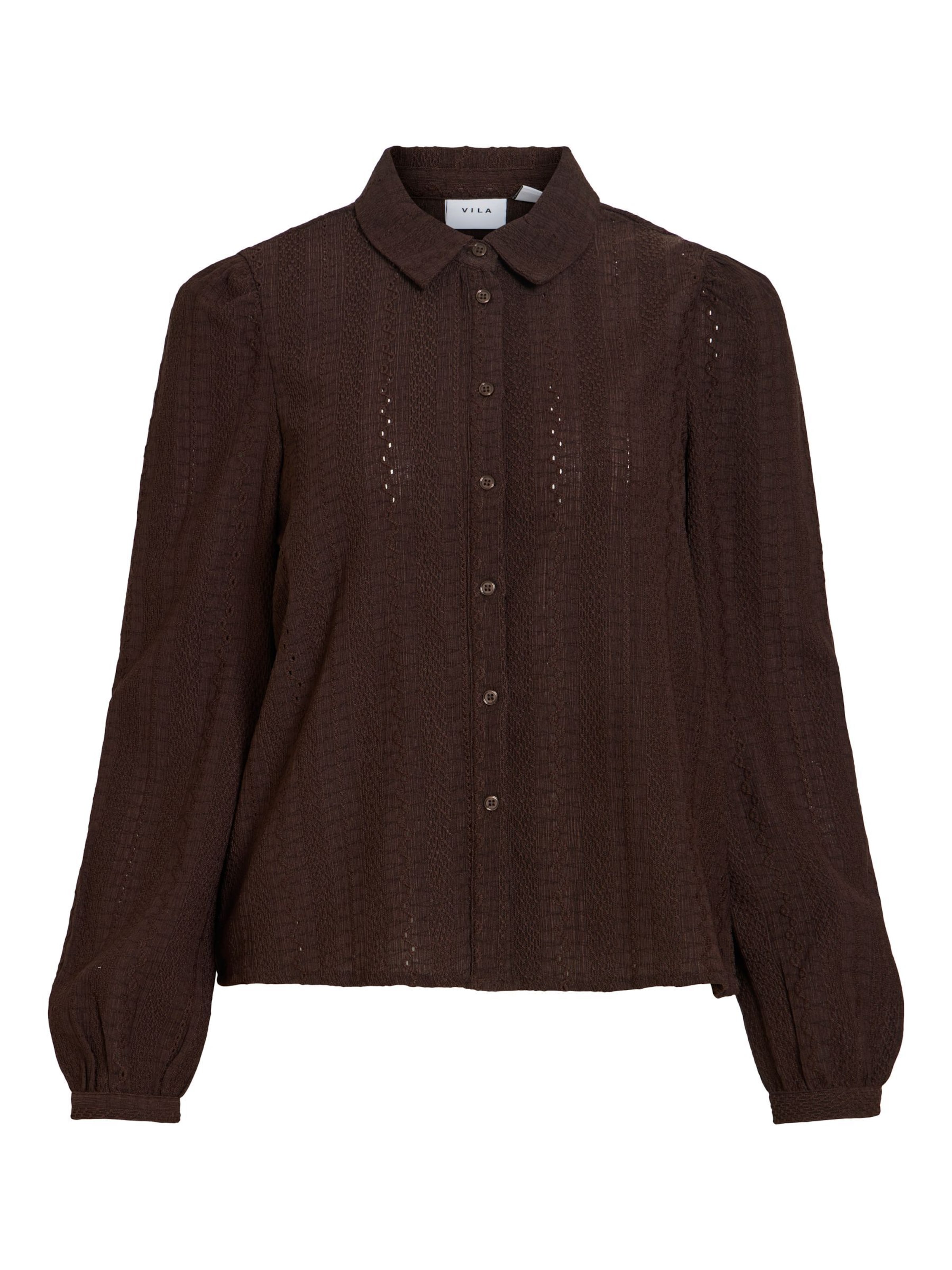 VILA Blouse 'VIZania' in Brown: front