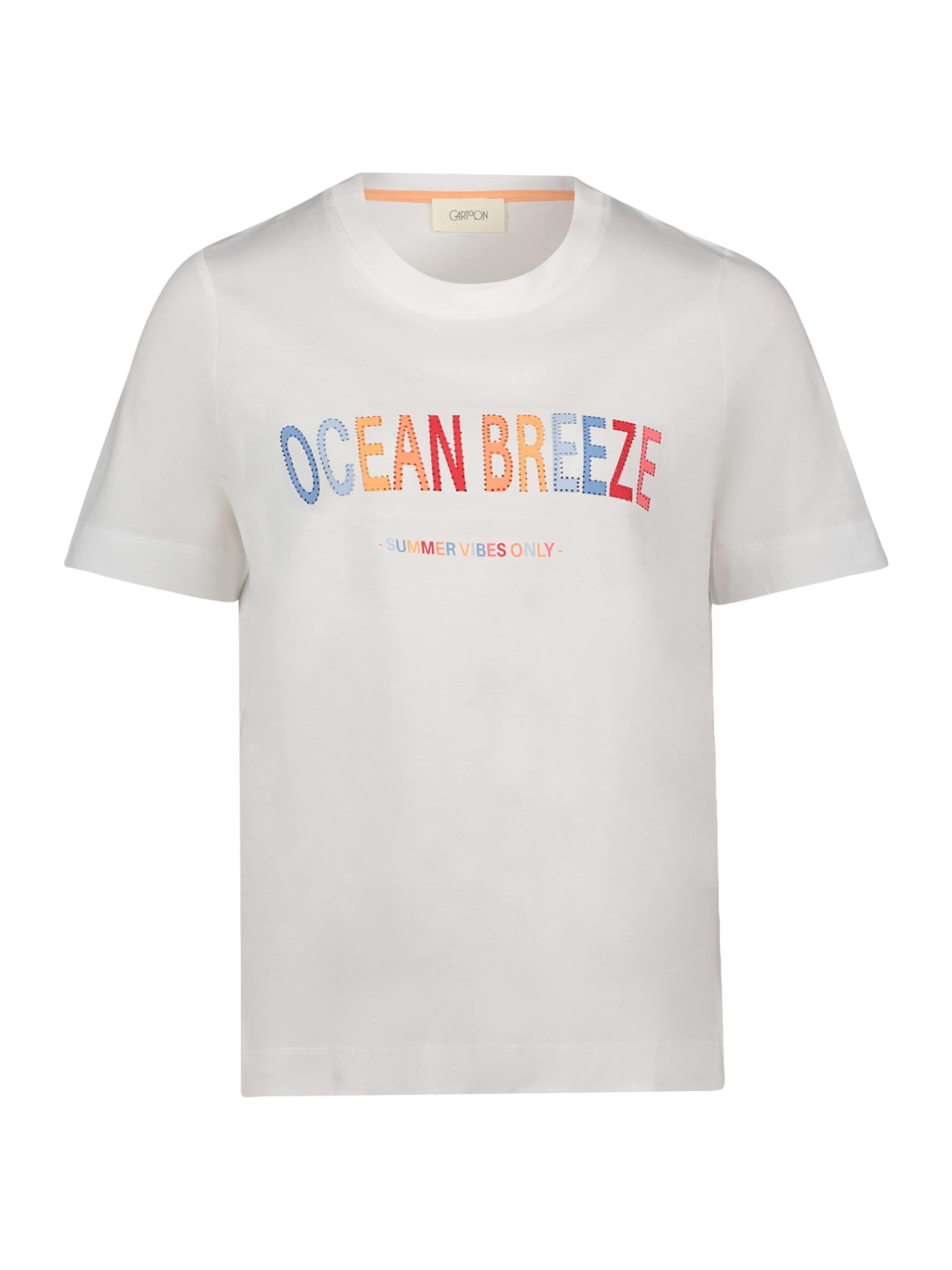 Cartoon Shirt in White: front