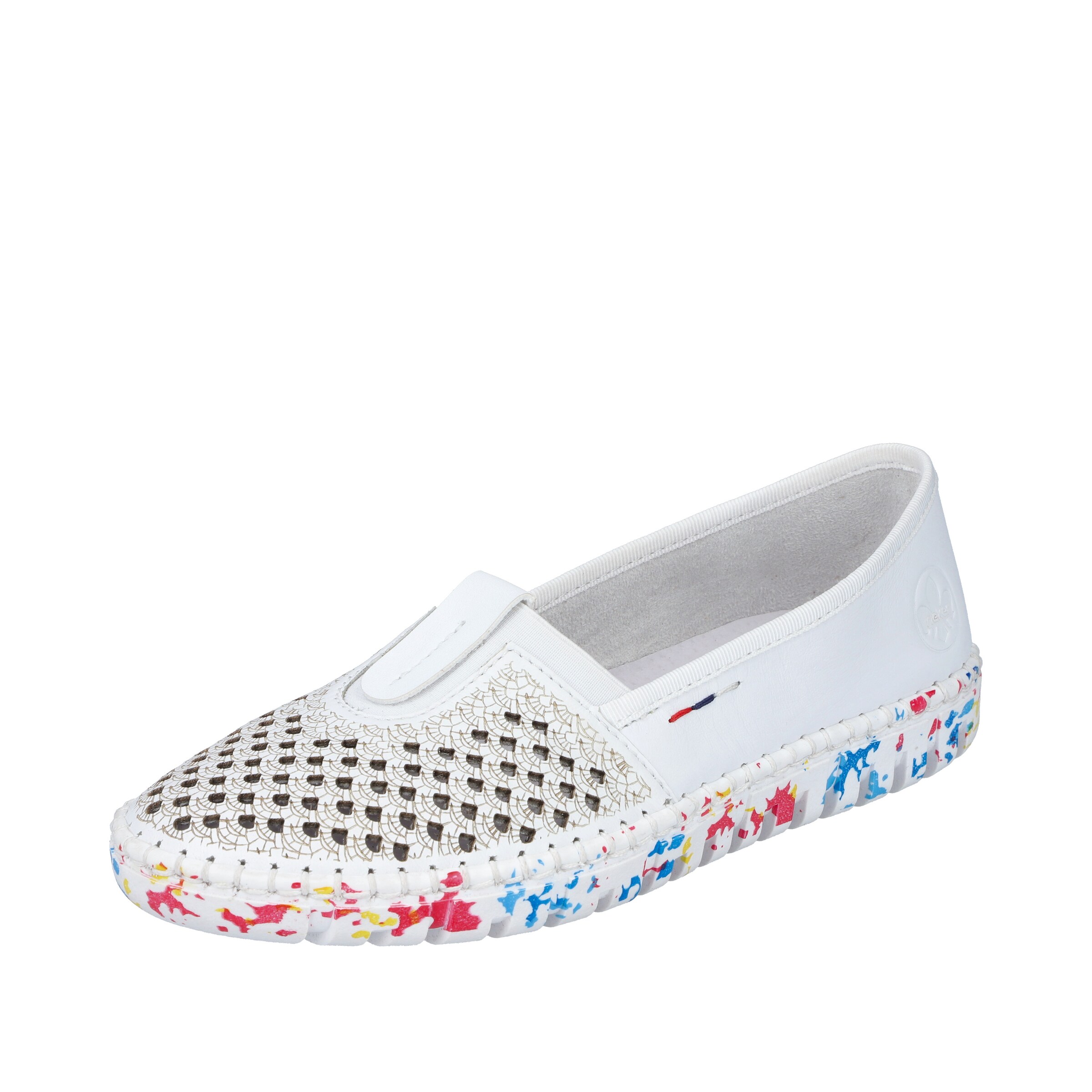 Rieker Ballet Flats in White: front