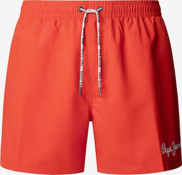 Pepe Jeans Board Shorts in Red: front