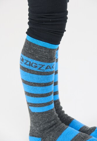 ZigZag Athletic Socks 'Znow' in Blue