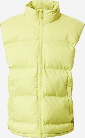 WEEKDAY Bodywarmer in Groen: voorkant