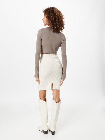 PIECES Skirt 'PCCava' in Beige