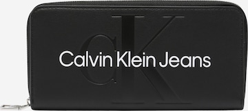 Portofel de la Calvin Klein Jeans pe negru: față