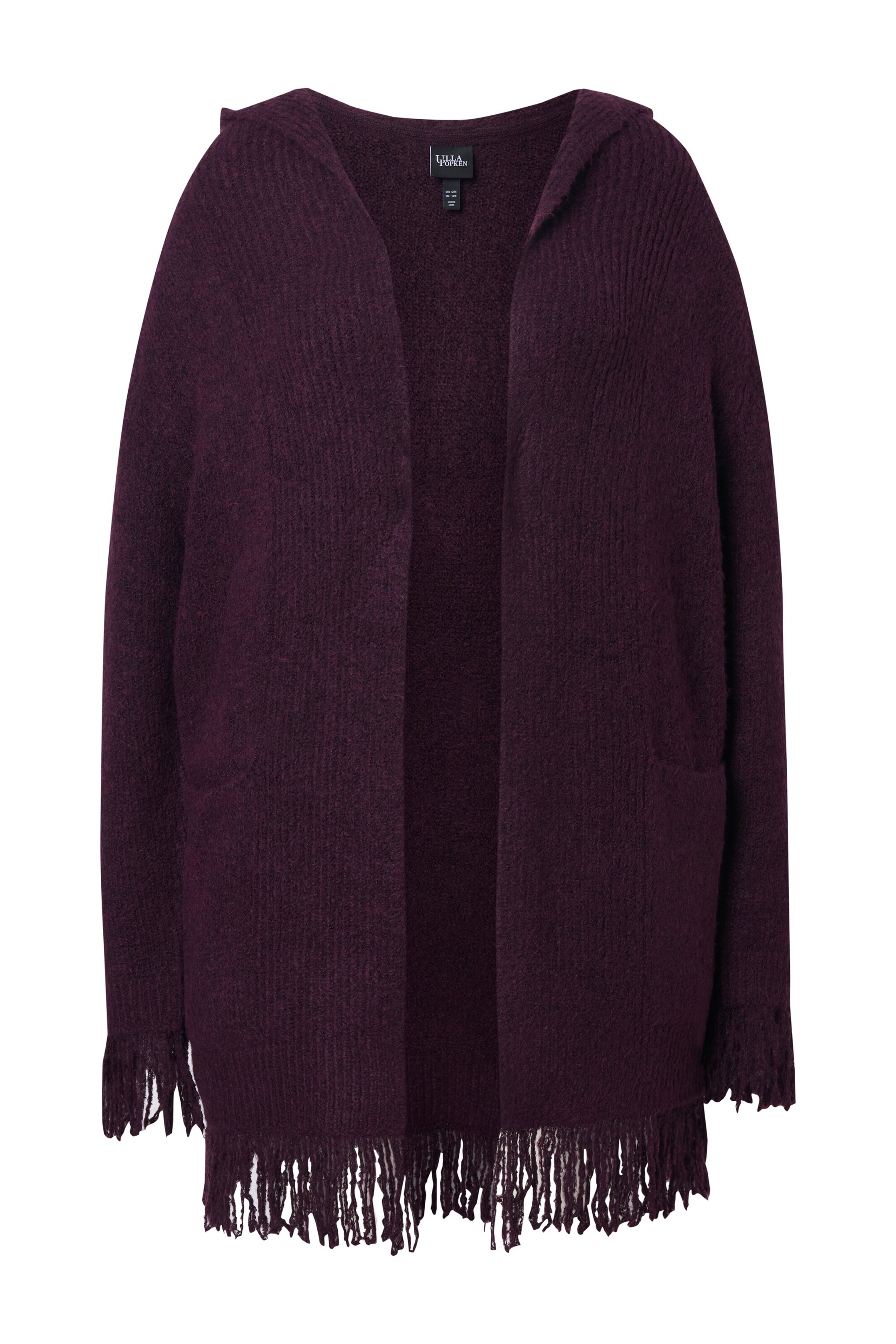 Ulla Popken Gebreid vest in Lila: voorkant