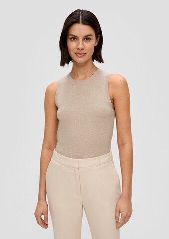 s.Oliver BLACK LABEL Top in Beige: front