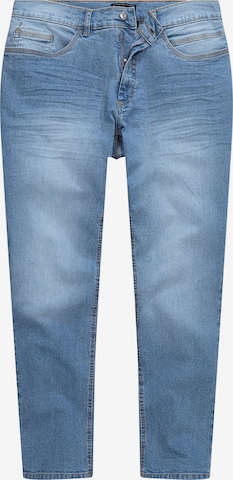 Men Plus Jeans in Blue: front