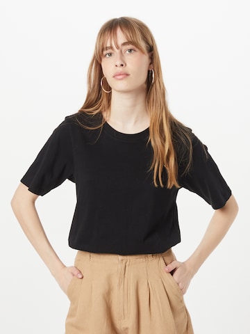 Lindex قميص 'Erica' بلون أسود: الأمام