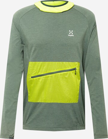 Haglöfs Athletic Sweatshirt 'Mirre' in Green: front