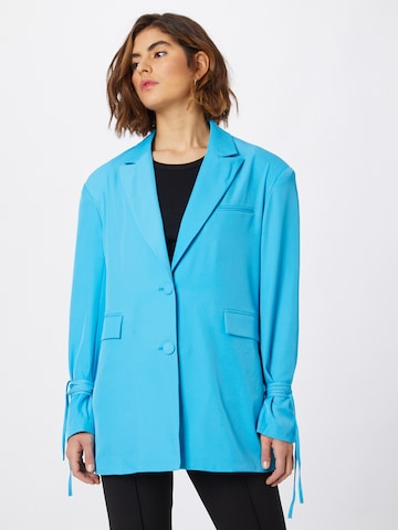 Misspap - Blazer em azul: frente