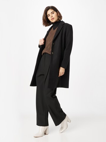 Manteau mi-saison 'Jannet' ICHI en noir