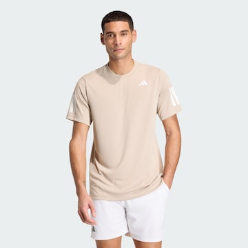 ADIDAS PERFORMANCE - Camiseta funcional 'Club' en beige: frente