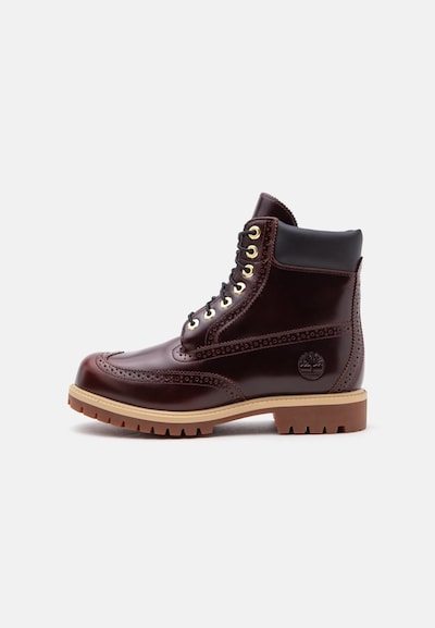 TIMBERLAND Боти с връзки в размер 40 в шоколад / бордо, Преглед на продукта