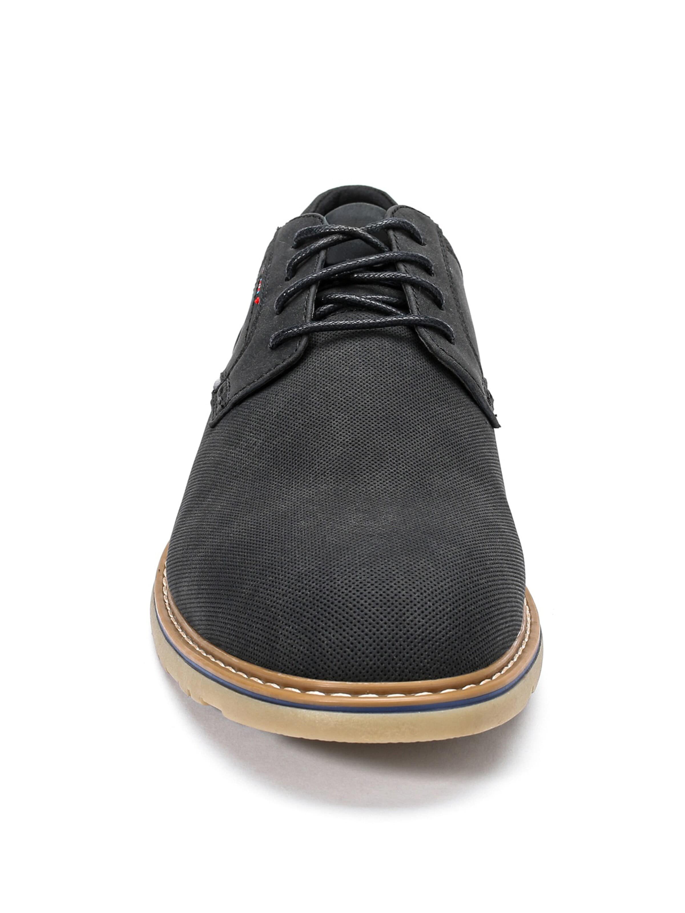 ALLTHEMEN Lace-Up Shoes 'Schritt' in Black