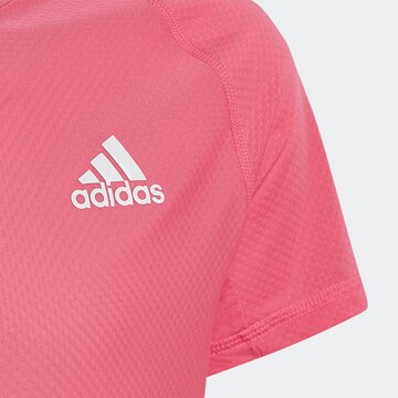 ADIDAS SPORTSWEAR - Camisa funcionais 'Aeroready 3-Stripes' em rosa
