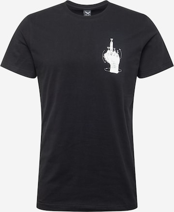 Iriedaily T-Shirt 'Palmistry' in Schwarz: predná strana