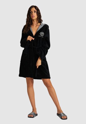 Carlo Colucci Short Bathrobe 'Como' in Black