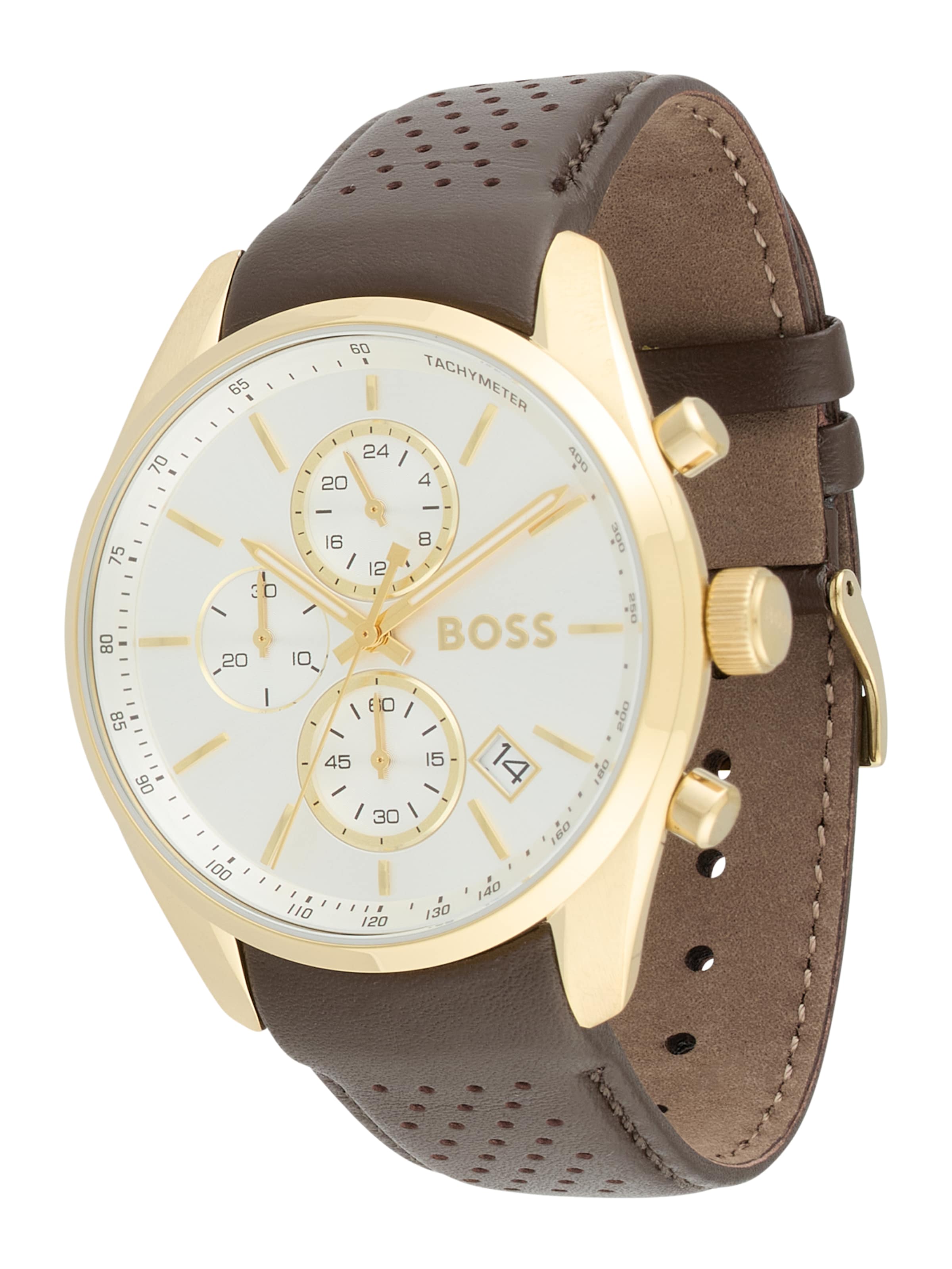 BOSS Analoginen kello 'GRAND PRIX' värissä ruskea: etupuoli
