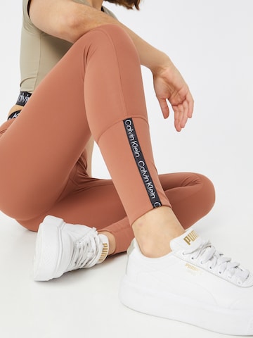 Skinny Leggings Calvin Klein Sport en marron