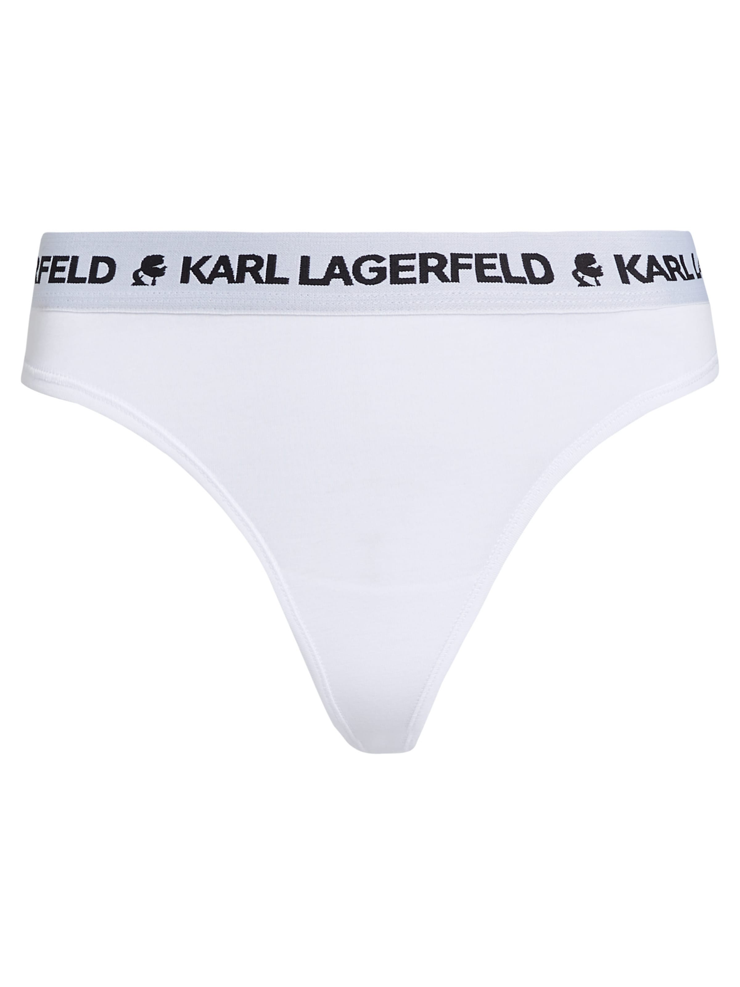 Karl Lagerfeld Tangá - Biela: predná strana