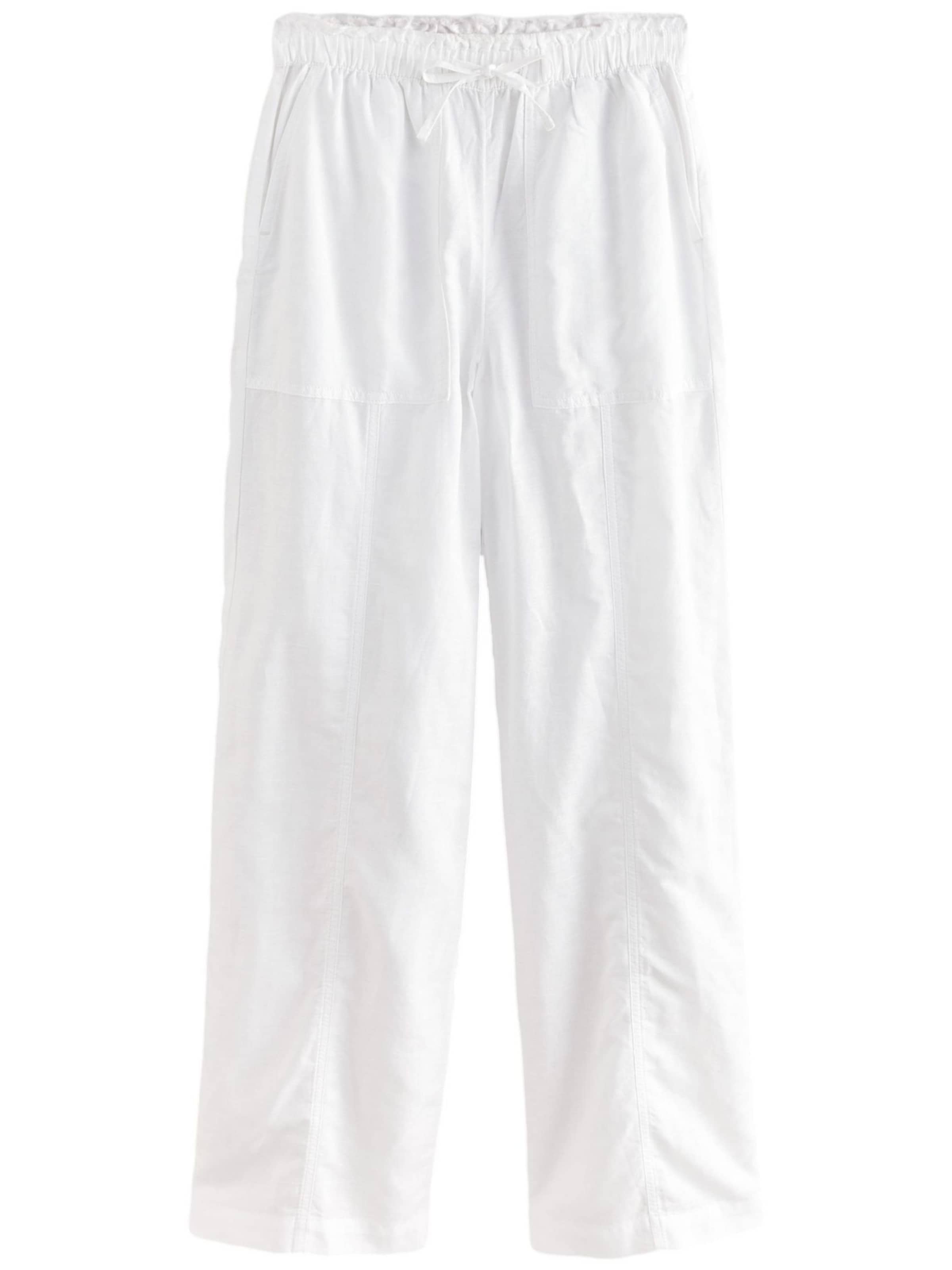 Next Široký strih Nohavice - Biela: predná strana