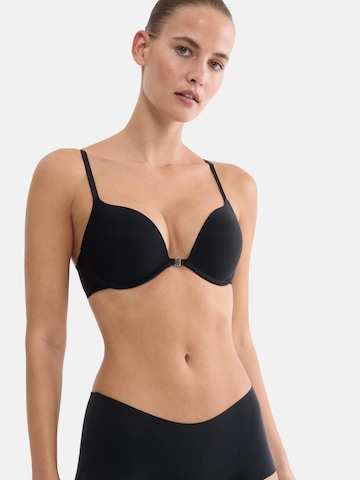 TRIUMPH Push-up Biustonosz 'Pure Micro WHUF' w kolorze czarny: przód