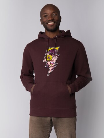Watapparel Sweatshirt 'Donut' in Rood: voorkant