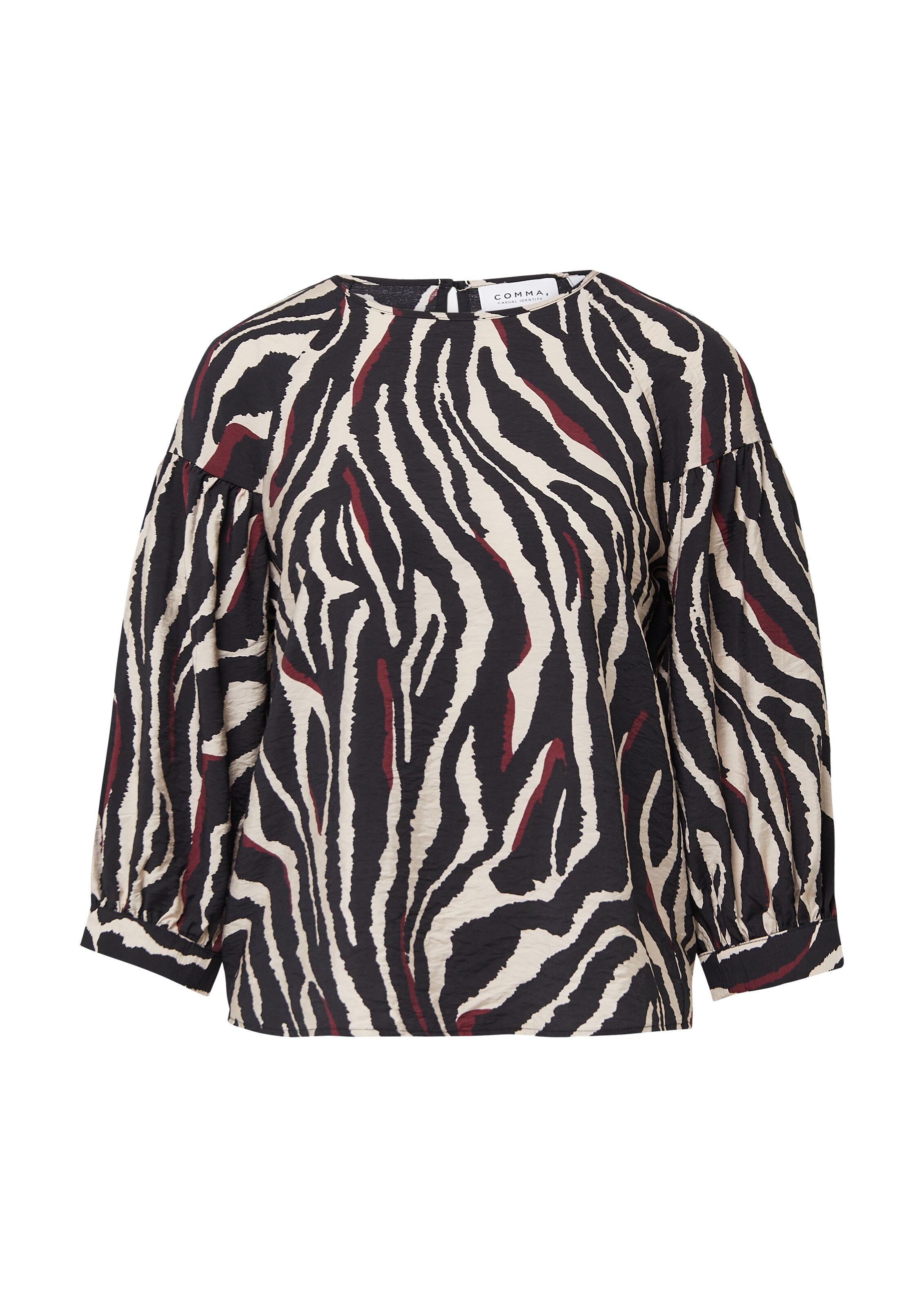 Chemisier comma casual identity en beige : devant