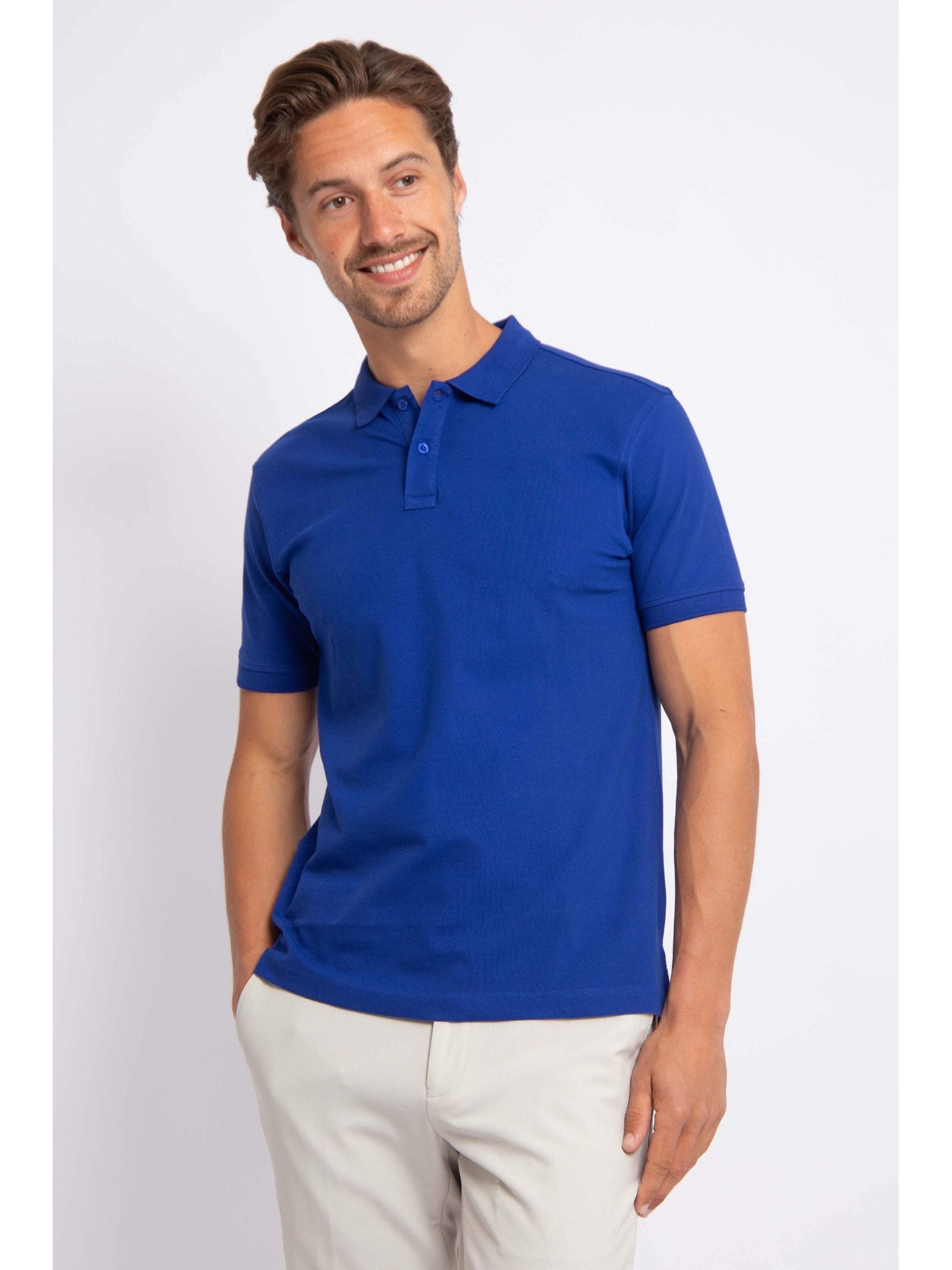 Suitable Shirt in Blue: front