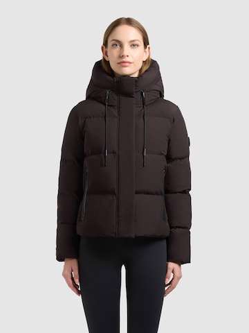 khujo Winter jacket 'Enits2 Matt' in Purple: front