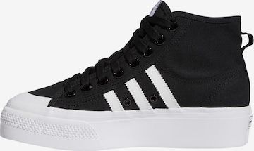 ADIDAS ORIGINALS High-Top Sneakers 'Nizza' in Black: front
