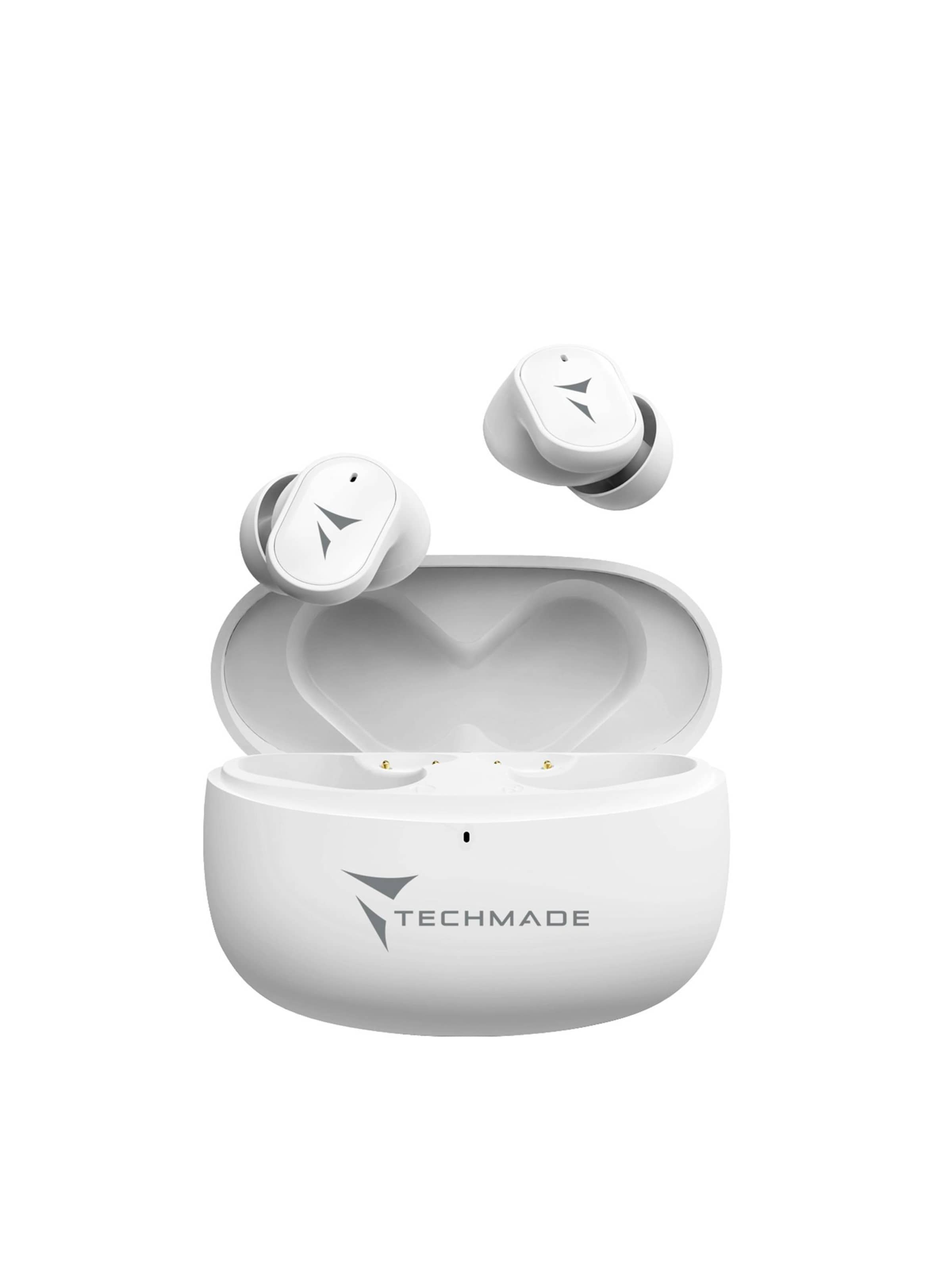 Casques 'Techmade Earbuds K111 Weiß' Techmade en blanc : devant