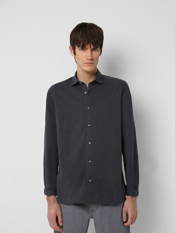 Coupe regular Chemise 'Seatle K' Scalpers en bleu : devant