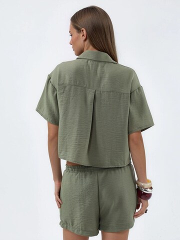 Busem Blouse in Groen