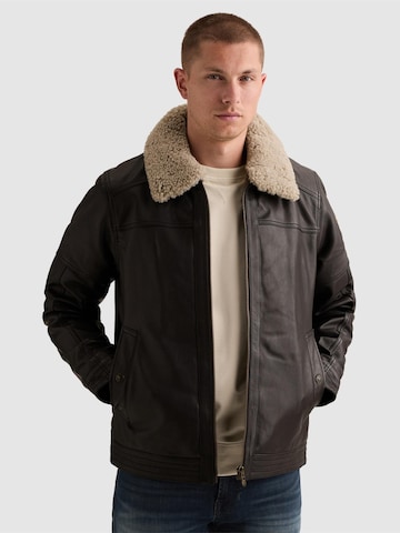 Giacca di mezza stagione 'Auckland Fur leather jacket' di PME Legend in marrone