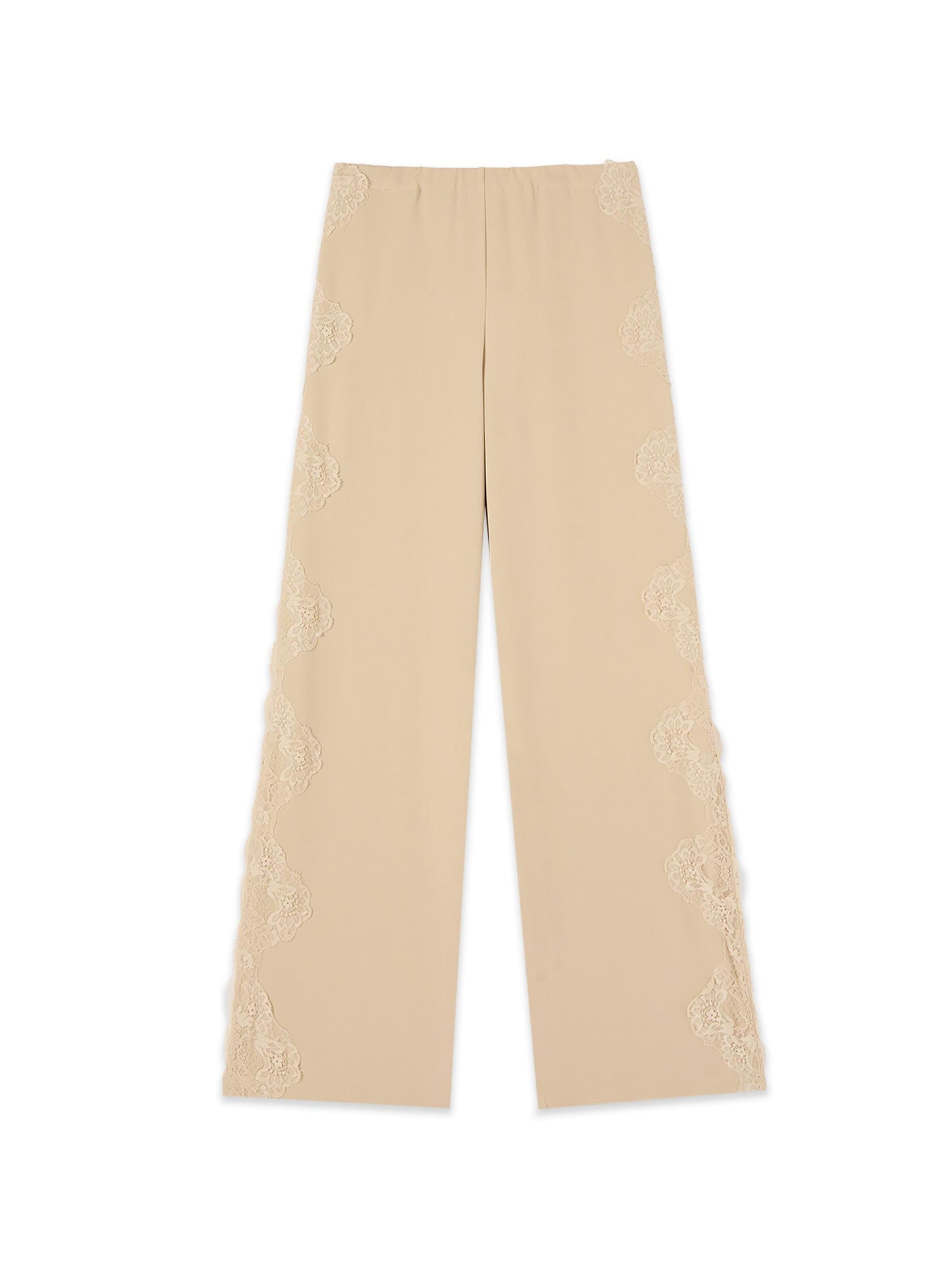 Baggy Pantaloni di oltre in beige: frontale