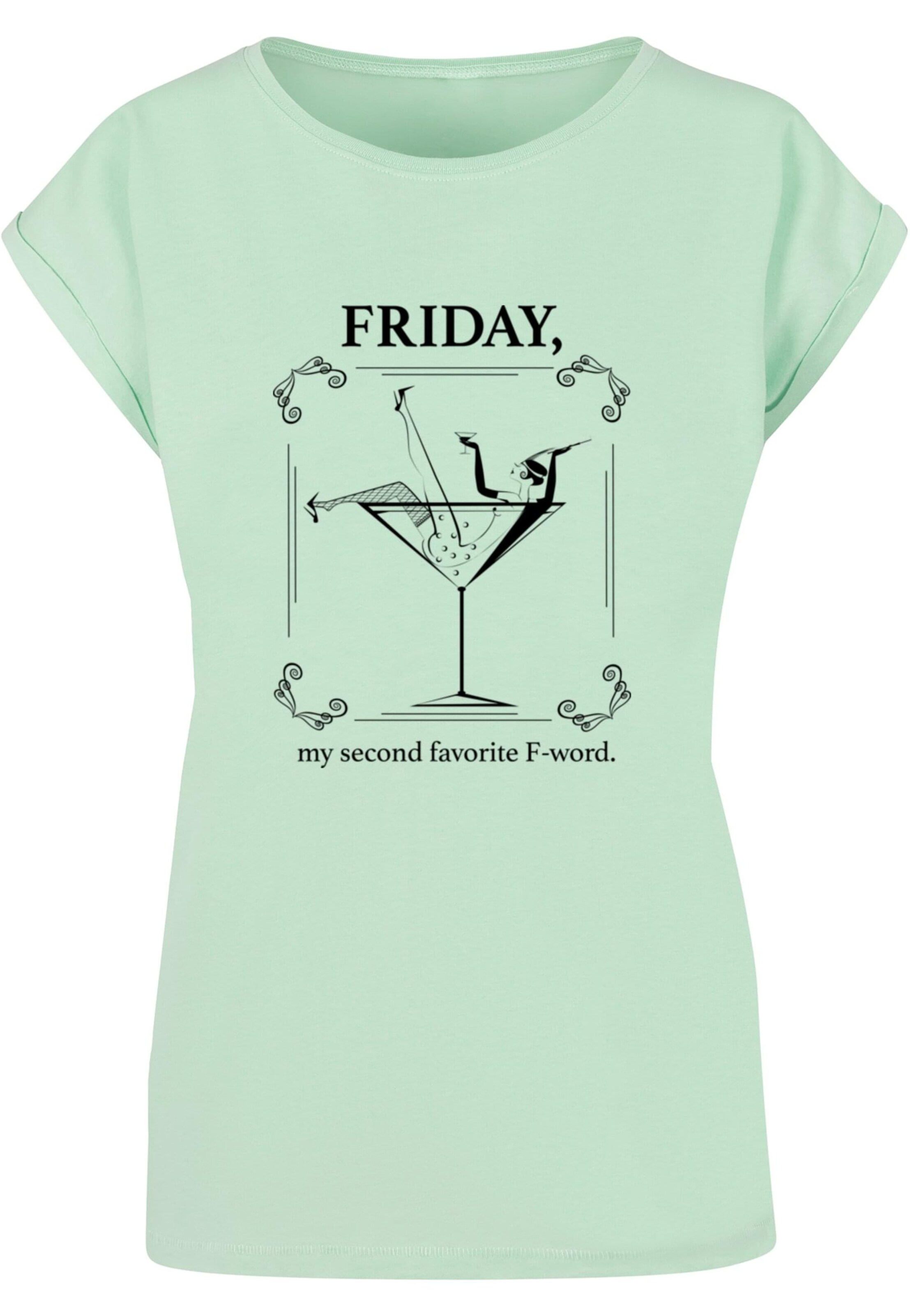 Mister Tee T-Shirt 'F-Word' in Grün: Vorderseite