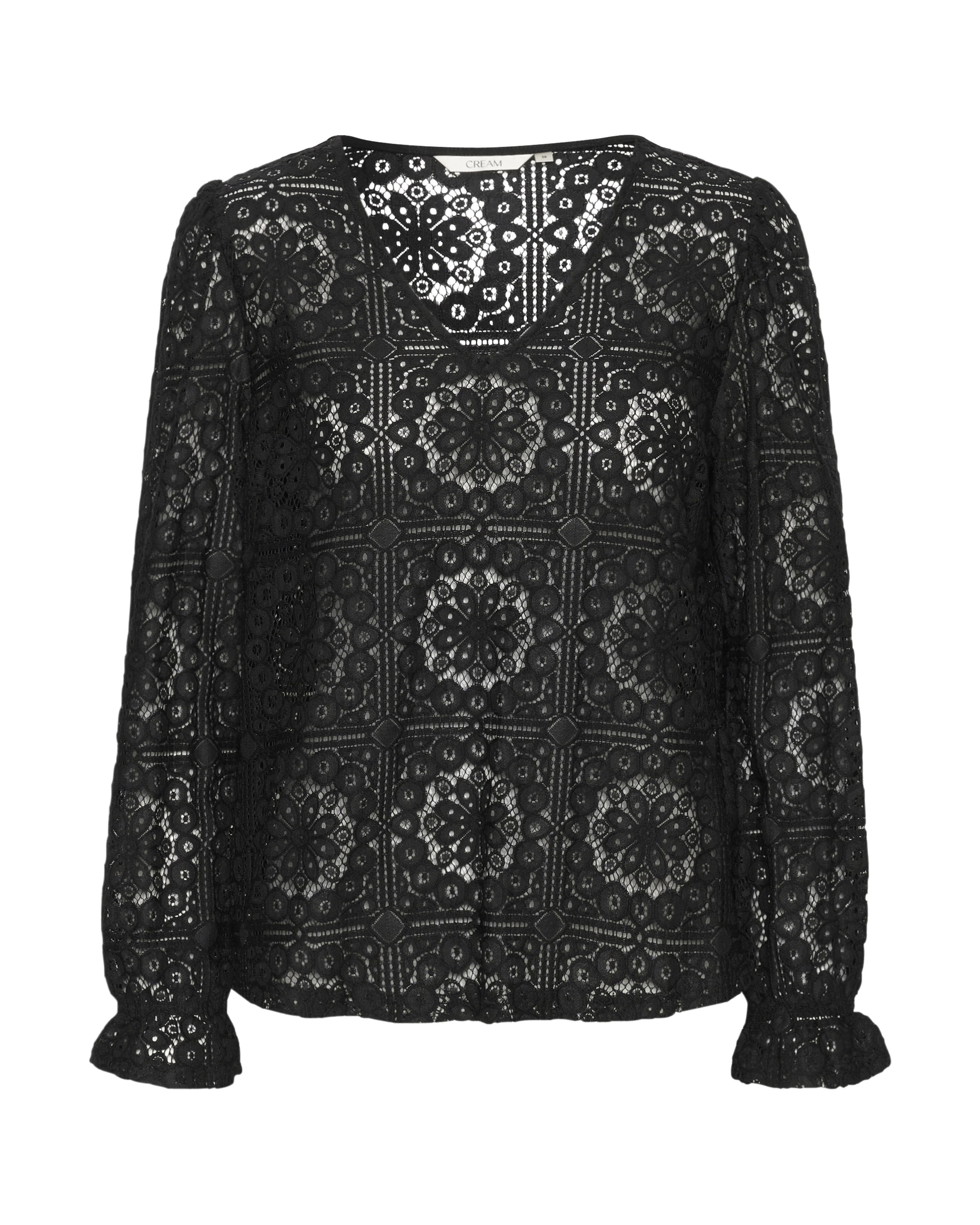 Cream - Blusa 'Tiley' en negro: frente