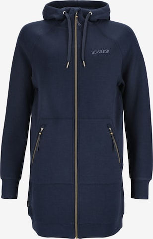 Veste de survêtement Seaside en bleu : devant