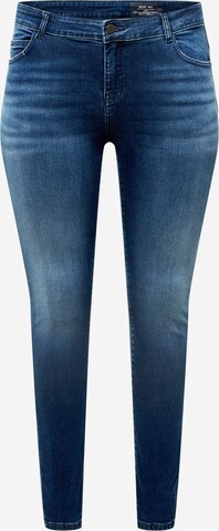 Noisy May Curve Slimfit Jeans in Blauw: voorkant