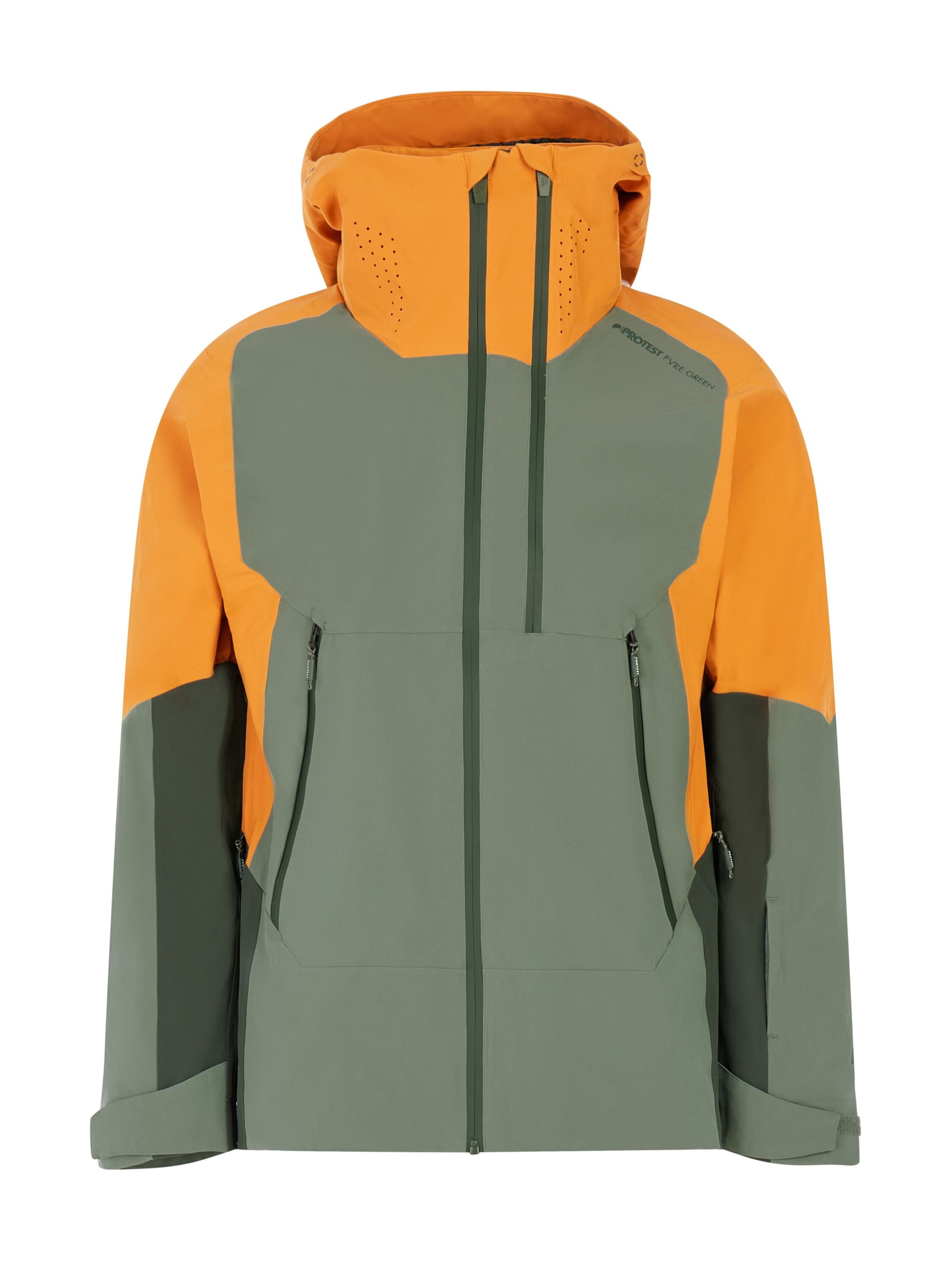 PROTEST Sportjacke 'PRTThrow'‌‌‌‌‌ in Grün: Vorderseite