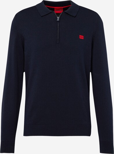 HUGO Trui 'San Peer-C' in de kleur Navy / Rood, Productweergave