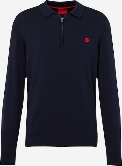 HUGO Pullover 'San Peer-C' in navy / rot, Produktansicht